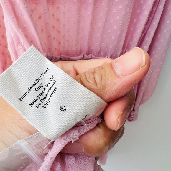 ❤️ Love Shack fancy Amber dress in Eros sheer pink, Size S - Picture 12 of 12